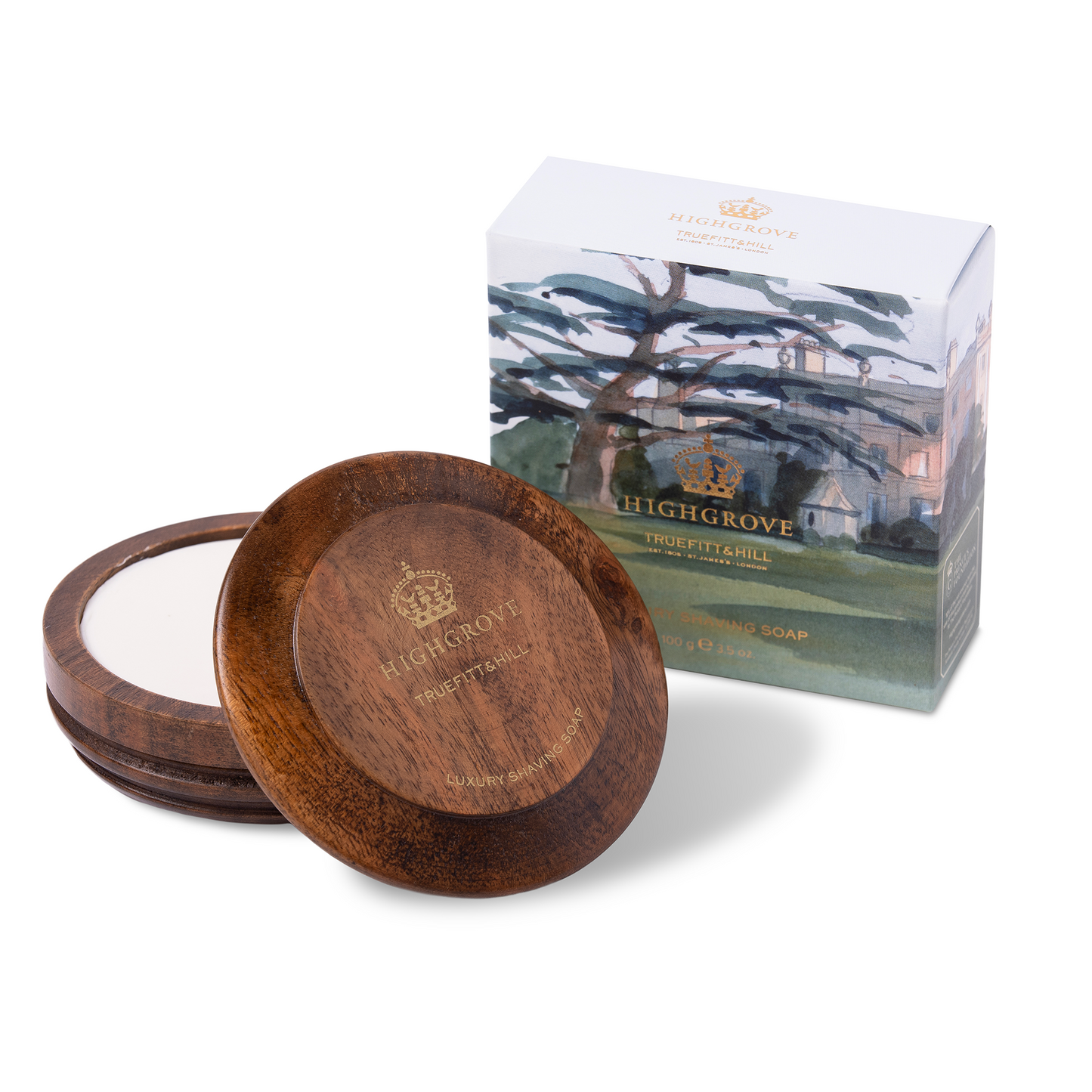 Highgrove Luxury Shaving Soap in Wooden Bowl