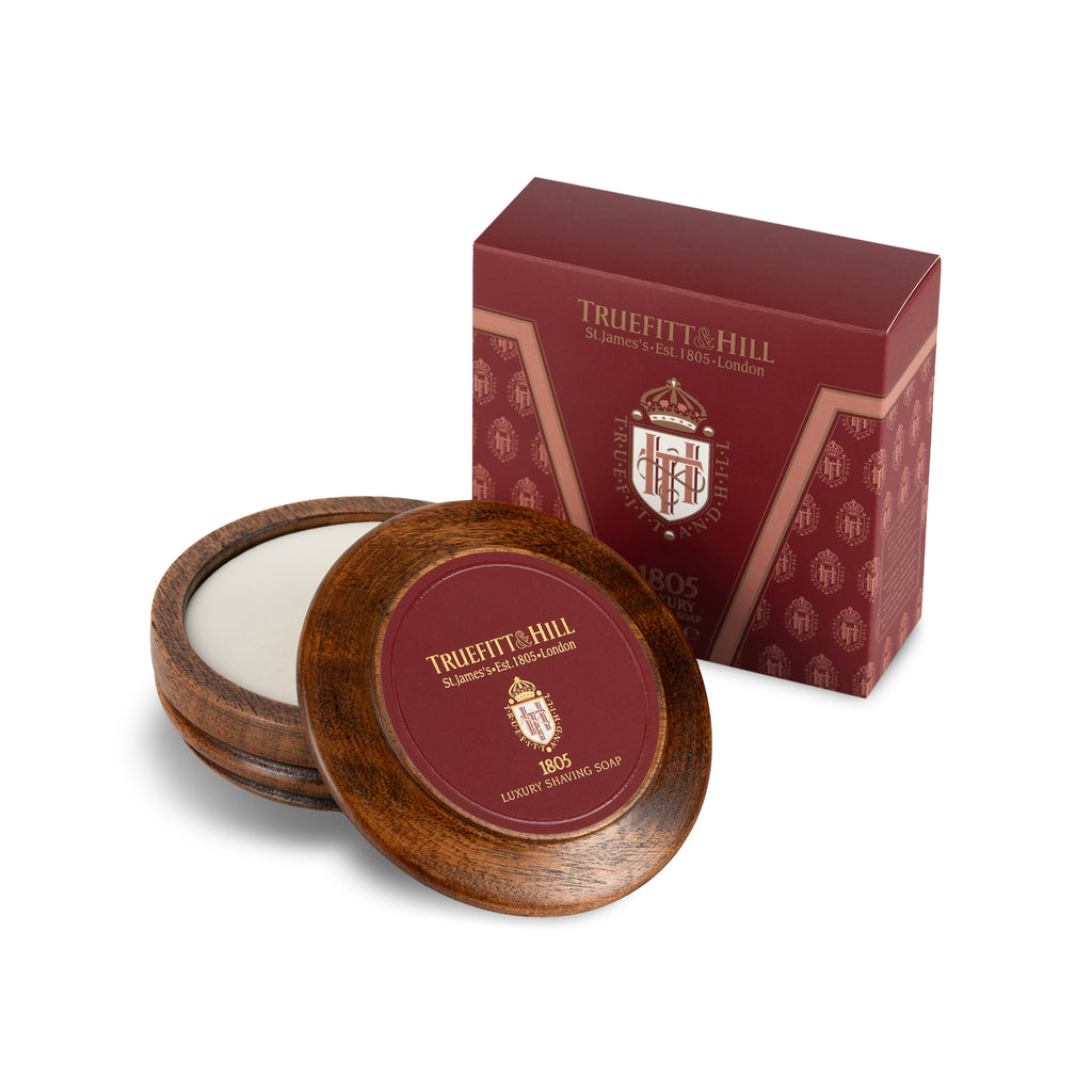 1805 Luxury Shaving Soap Wooden Bowl