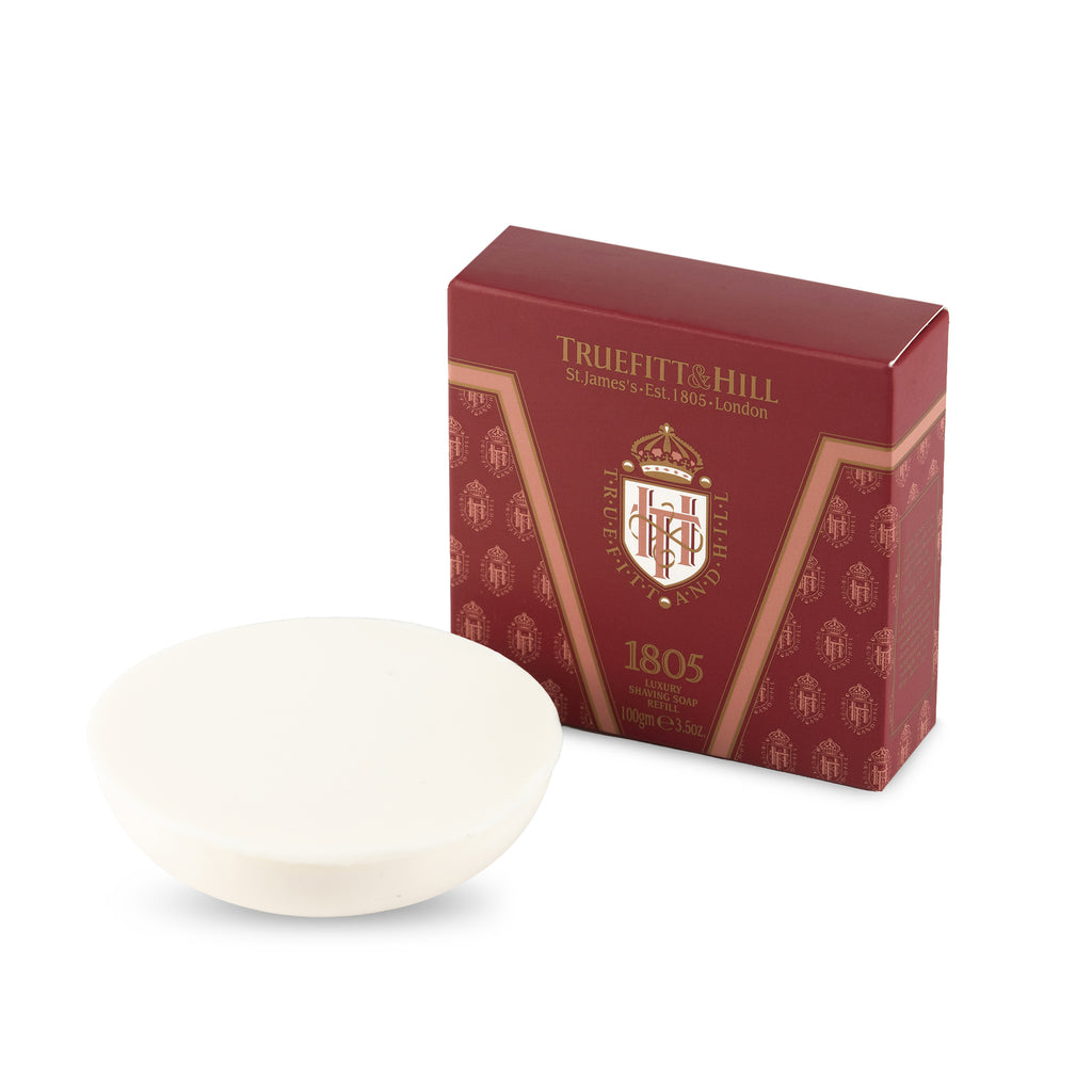 1805 Luxury Shaving Soap Refill Wooden Bowl