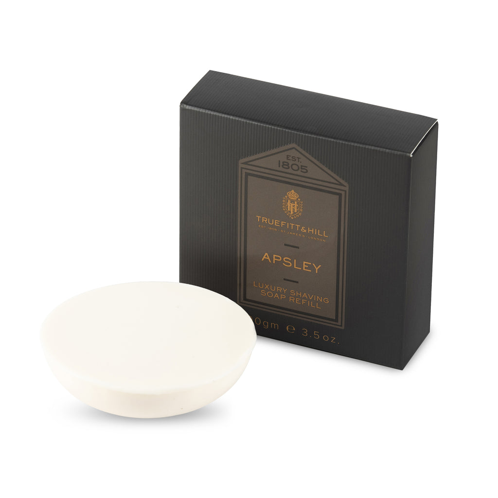 Apsley Luxury Shaving Soap Refill Wooden Bowl