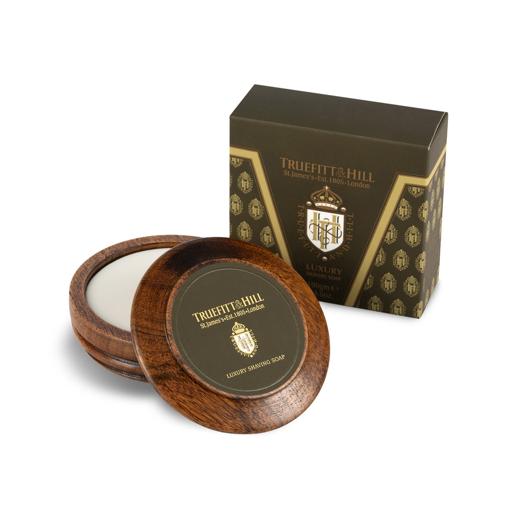 Luxury Shaving Soap Wooden Bowl