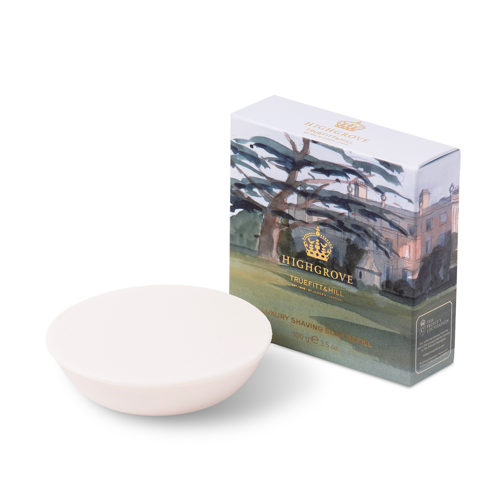 Highgrove Luxury Shaving Soap Refill Wooden Bowl